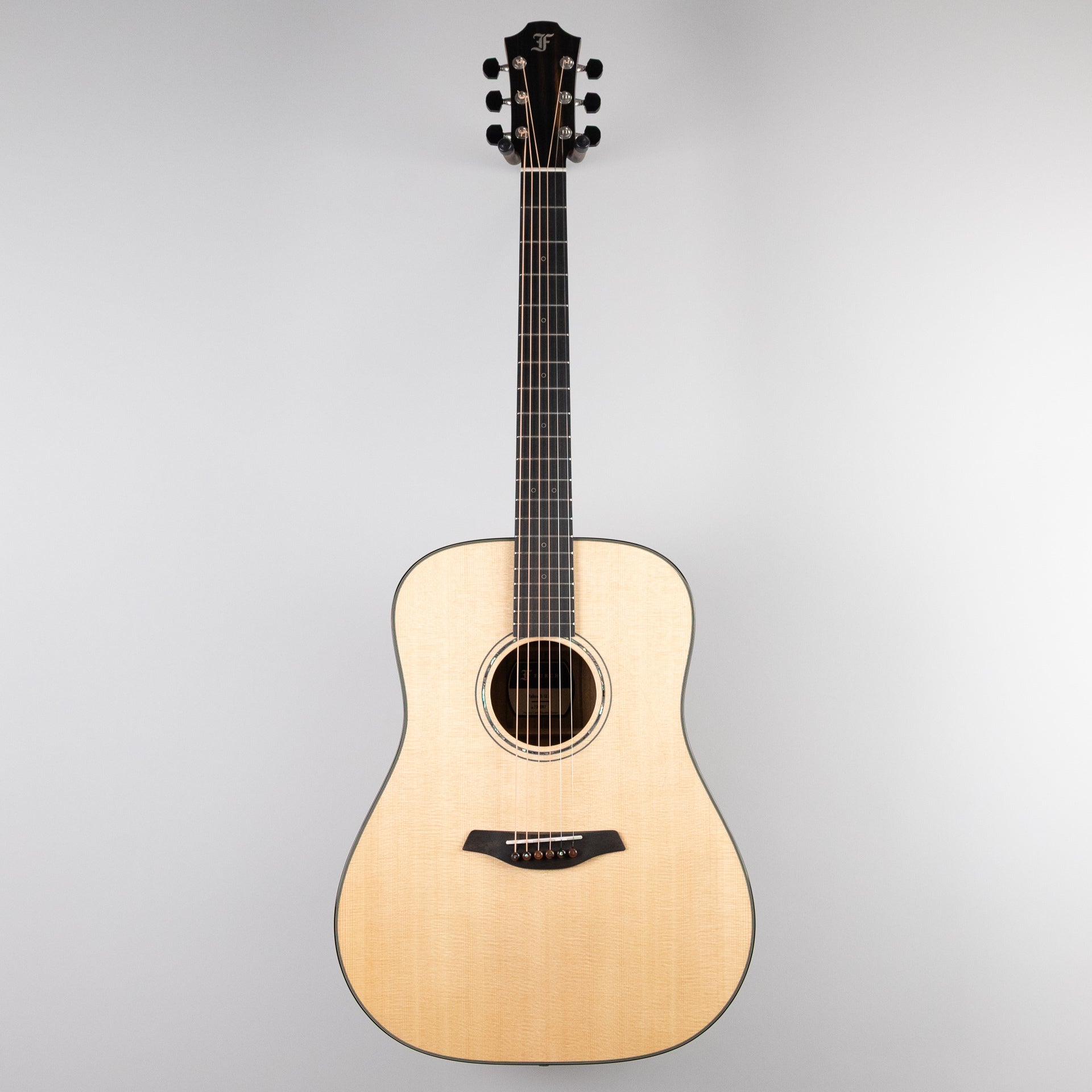 Yellow D-SXa Brown Ebony, Back Stage Exotic Tonewood Series Dreadnaught with Hard Case