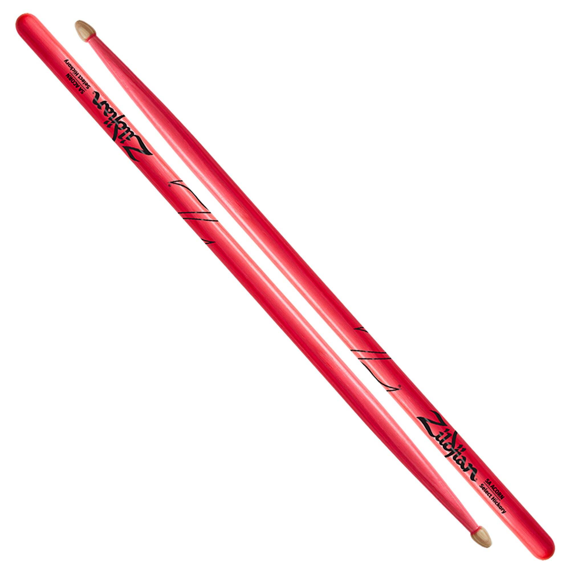 Zildjian 5A Acorn Neon Pink Drumsticks