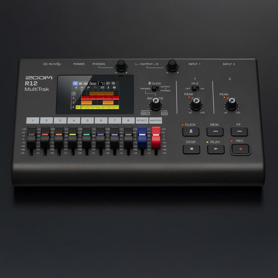 Zoom R12 MultiTrak 8-Track Recorder – Carlton Music Center