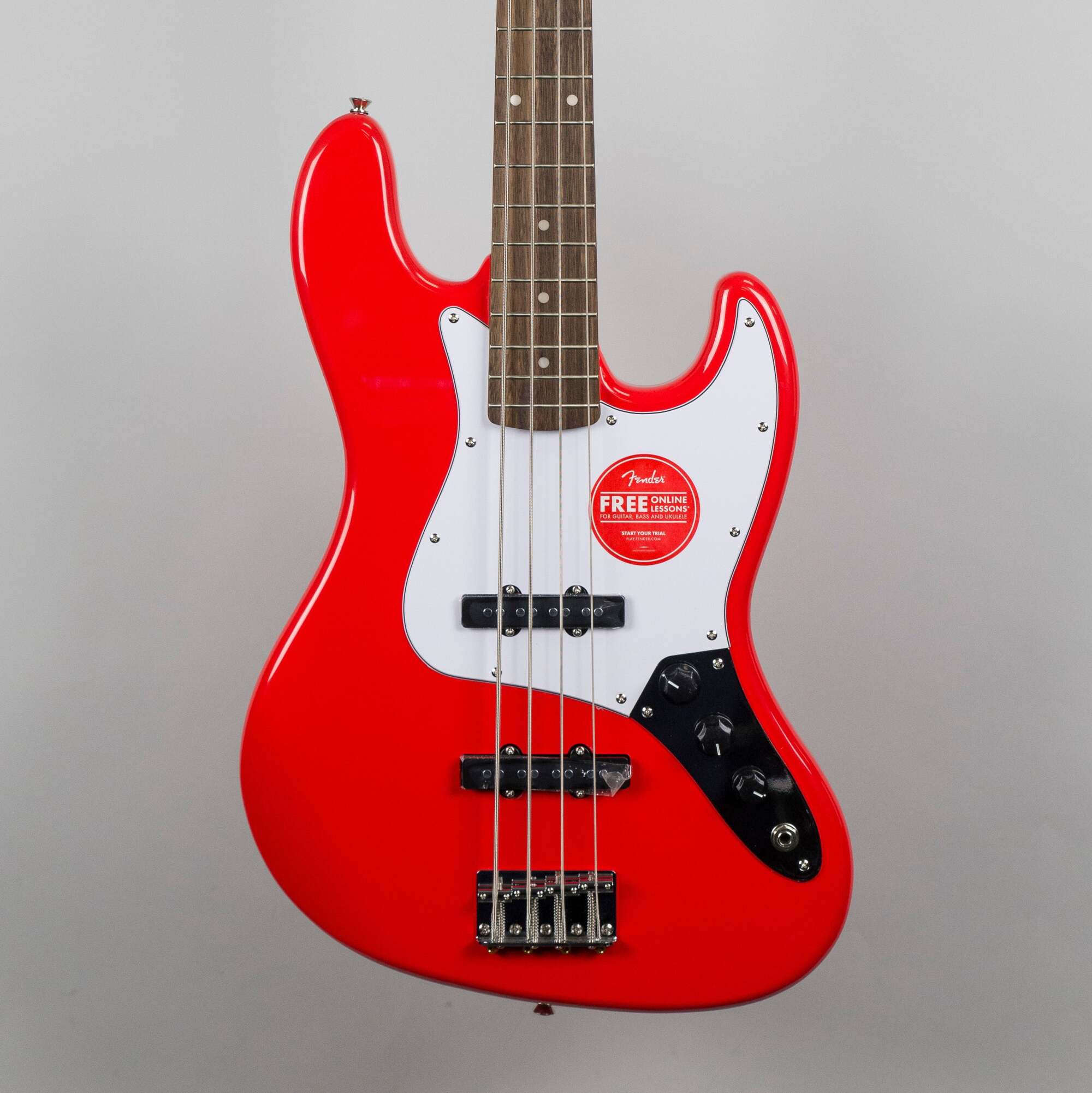 Squier Affinity Series Jazz Bass Guitar in Race Red