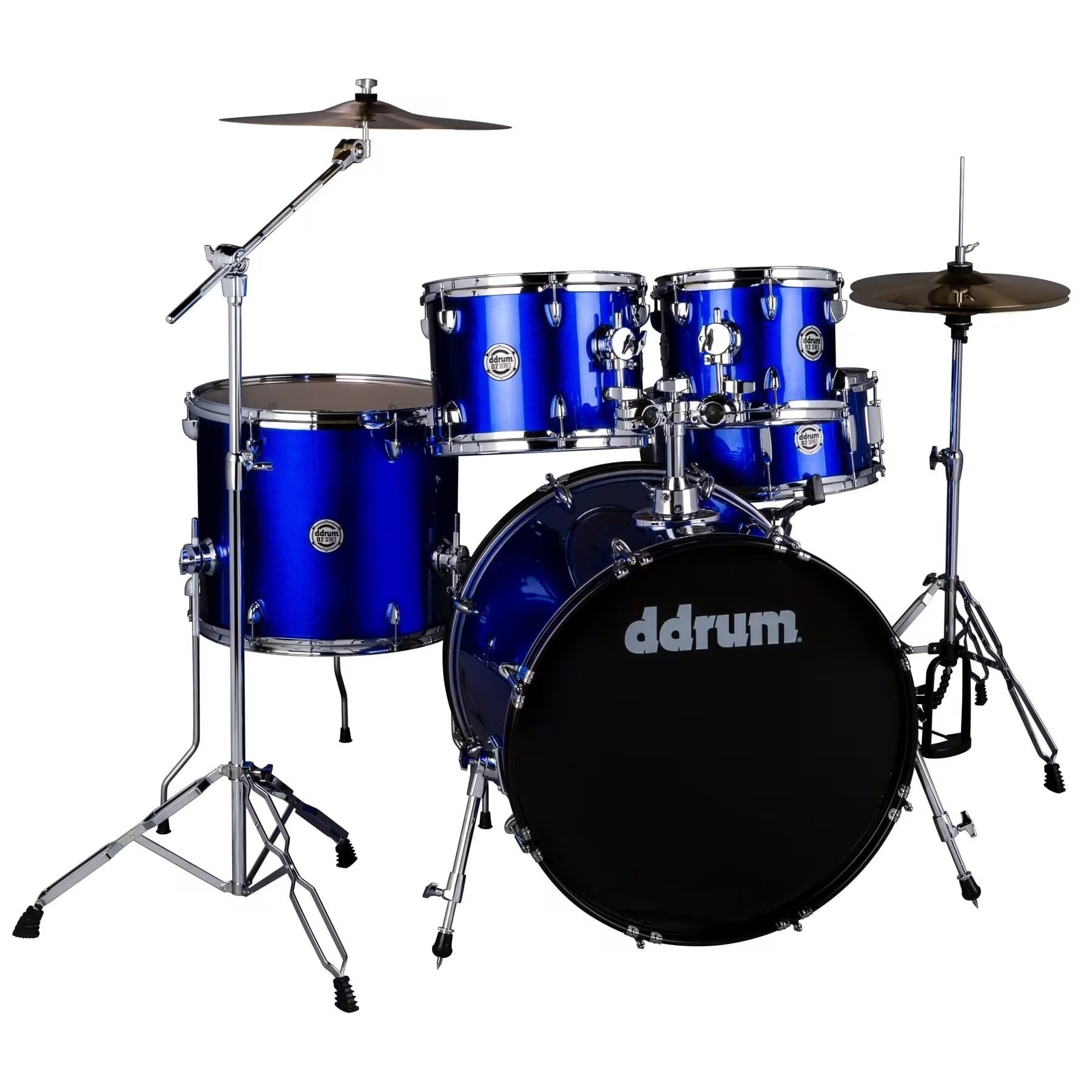 ddrum D2 522 Series, 5-Piece Complete Drum Set, Cobalt Blue