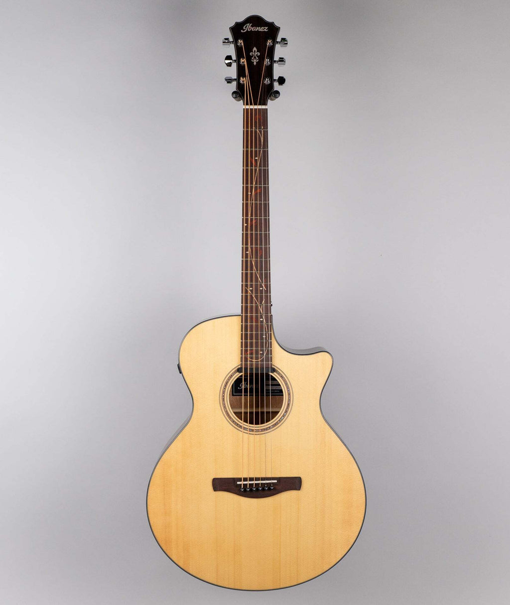 Ibanez AE275BT-LGS Baritone Acoustic/Electric Guitar in Natural Low Gloss