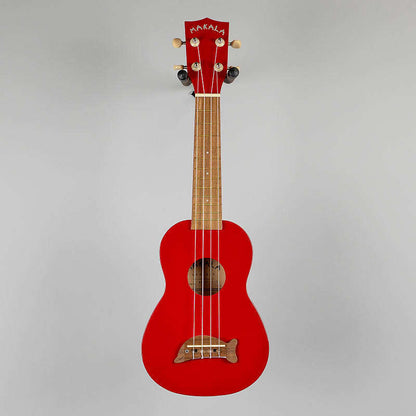 Kala Makala Soprano Dolphin Ukulele, Candy Apple Red