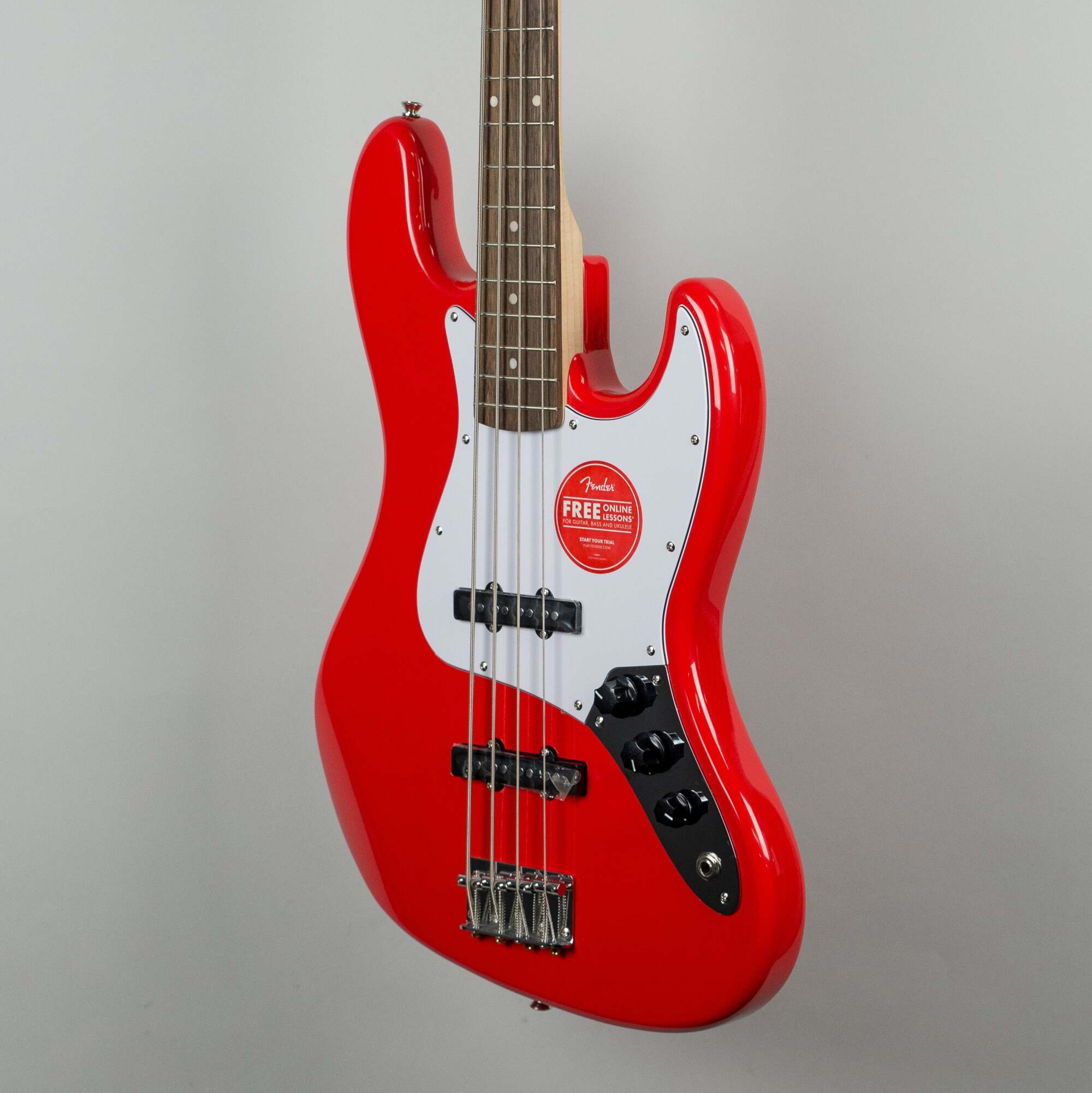Squier Affinity Series Jazz Bass Guitar in Race Red