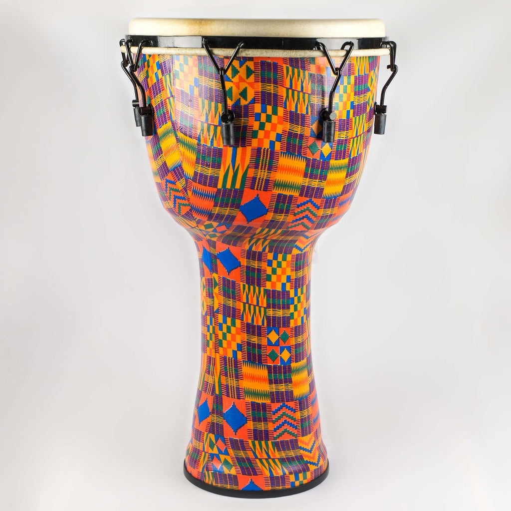 Meinl Mechanical Tuned Travel Series Djembe 14", Kenyan Quilt
