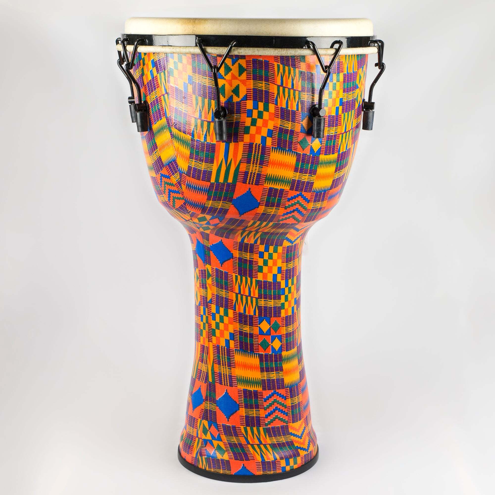 Meinl Mechanical Tuned Travel Series Djembe 14", Kenyan Quilt