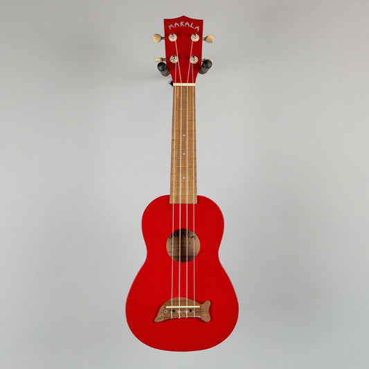 Kala Makala Soprano Dolphin Ukulele, Candy Apple Red