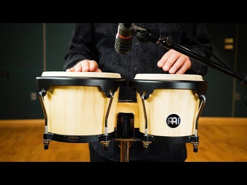 Meinl HB100NT Headliner Series Wood Bongo, 6 3/4" Macho & 8" Hembra, Natural