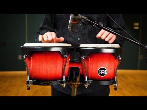 Meinl HB100WRB Headliner Series Bongo, 6 3/4" Macho & 8" Hembra, Wine Red Burst