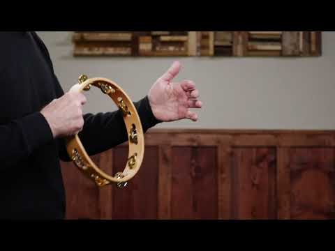 Meinl Recording-Combo Wood Tambourine, 10", Dual-Alloy Jingles