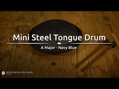 Meinl Sonic Energy MSTD2NB 6" Mini Steel Tongue Drum, A Major, Navy Blue