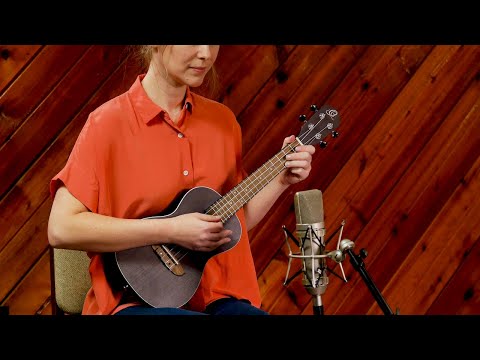 Ortega Earth Series Concert Ukulele, Okoume Coal Black