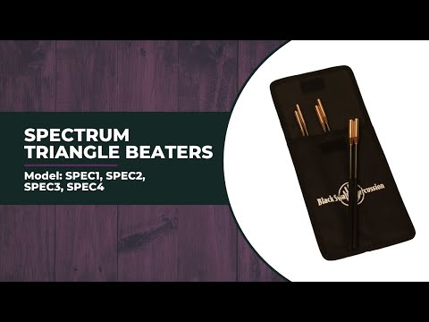 Black Swamp Spectrum Triangle Beaters, Bronze, Set of 6 with Nylon Case