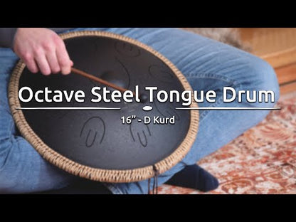 Meinl Sonic Energy OSTD1BK 16" Octave Steel Tongue Drum, D Kurd, Black
