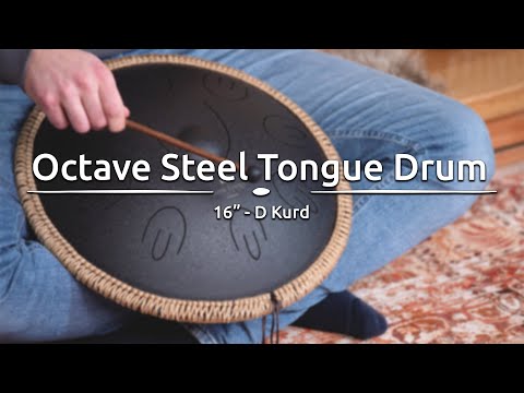 Meinl Sonic Energy OSTD1BK 16 Octave Steel Tongue Drum, D Kurd, Black