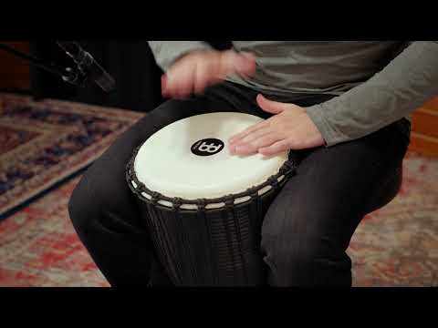 Meinl 12" Black River Rope Tuned Headline Series Djembe