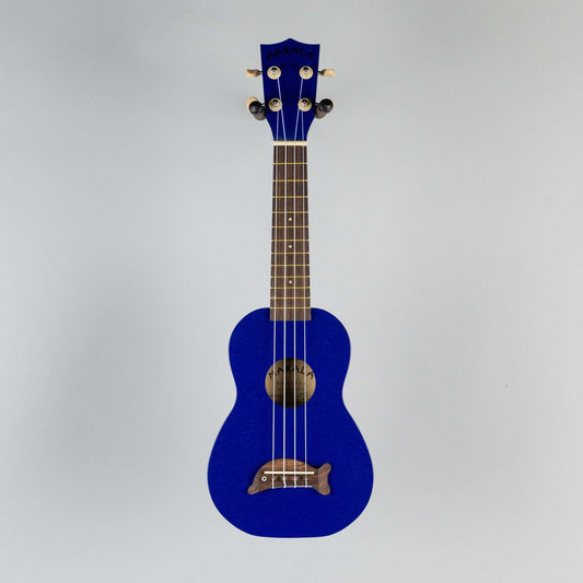 Kala Makala Soprano Dolphin Ukulele, Metallic Blue