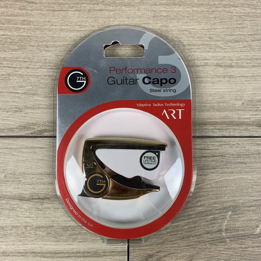 G7th Performance 3 Capo for 6-String Guitars, Gold