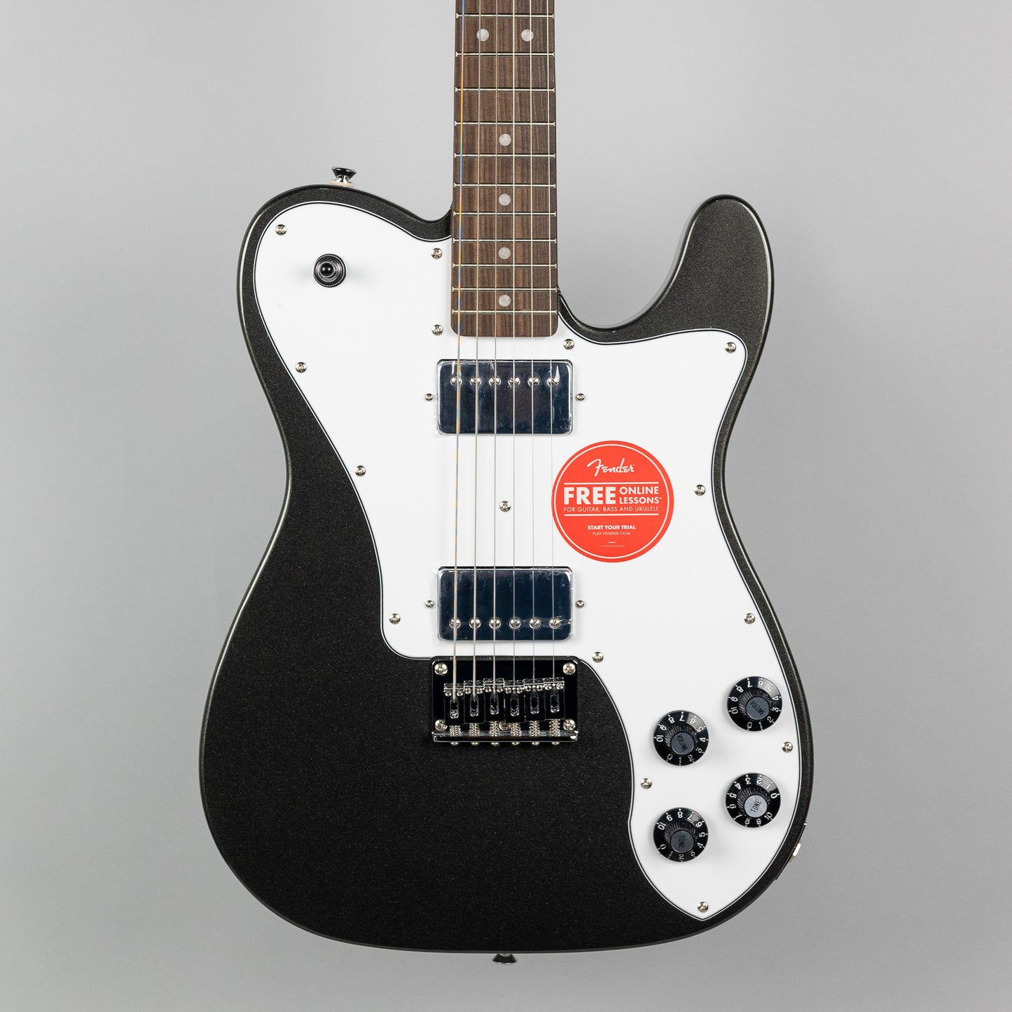 Squier Affinity Series Telecaster Deluxe in Charcoal Frost Metallic