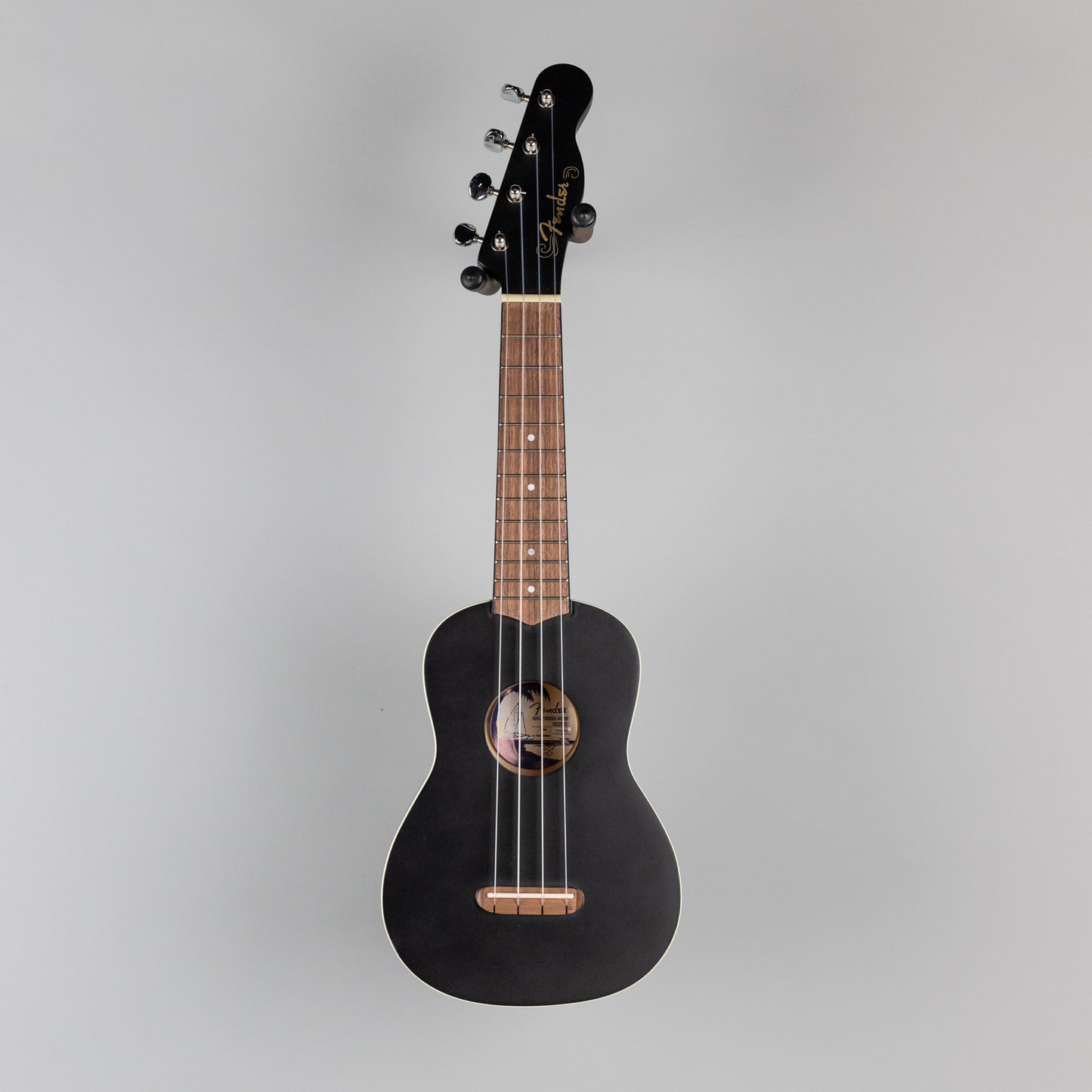 Fender Venice Soprano Ukulele, Black