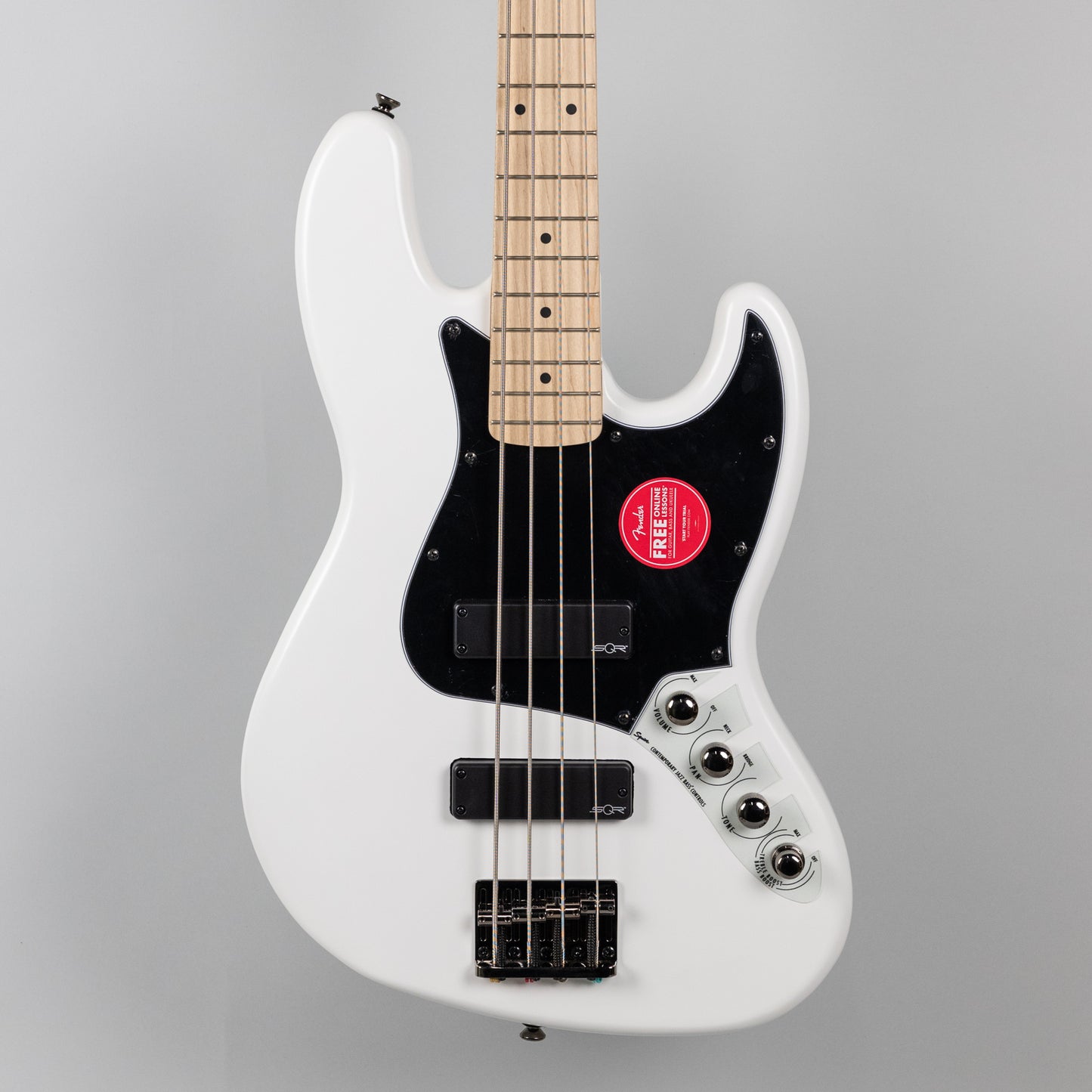 Squier Contemporary Active Jazz Bass HH in Flat White