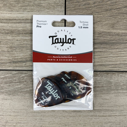 Taylor Premium 346 Thermex Pro Picks, Tortoise Shell, 6-Pack, 1.50mm