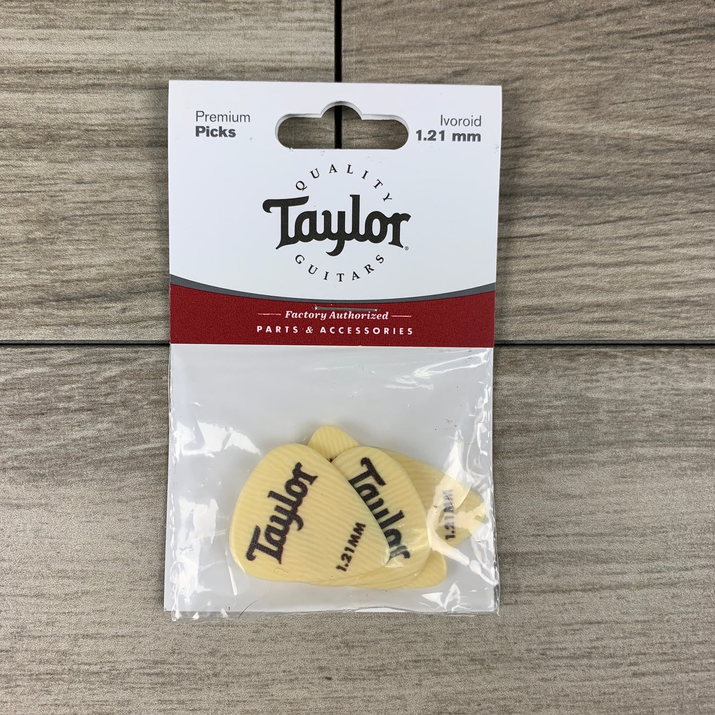 Taylor Premium DarkTone Ivoroid 351 Picks, 6-Pack, 1.21mm
