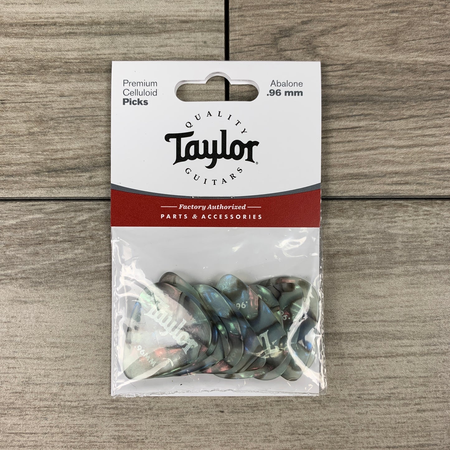 Taylor Celluloid 351 Picks, Abalone, 12-Pack, .96mm