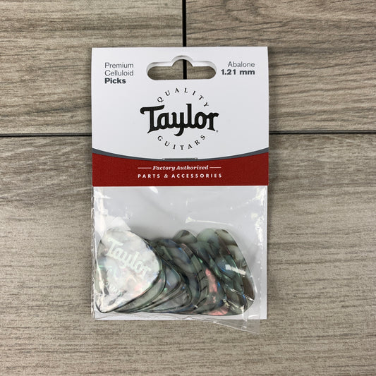 Taylor Celluloid 351 Picks, Abalone, 12-Pack, 1.21mm