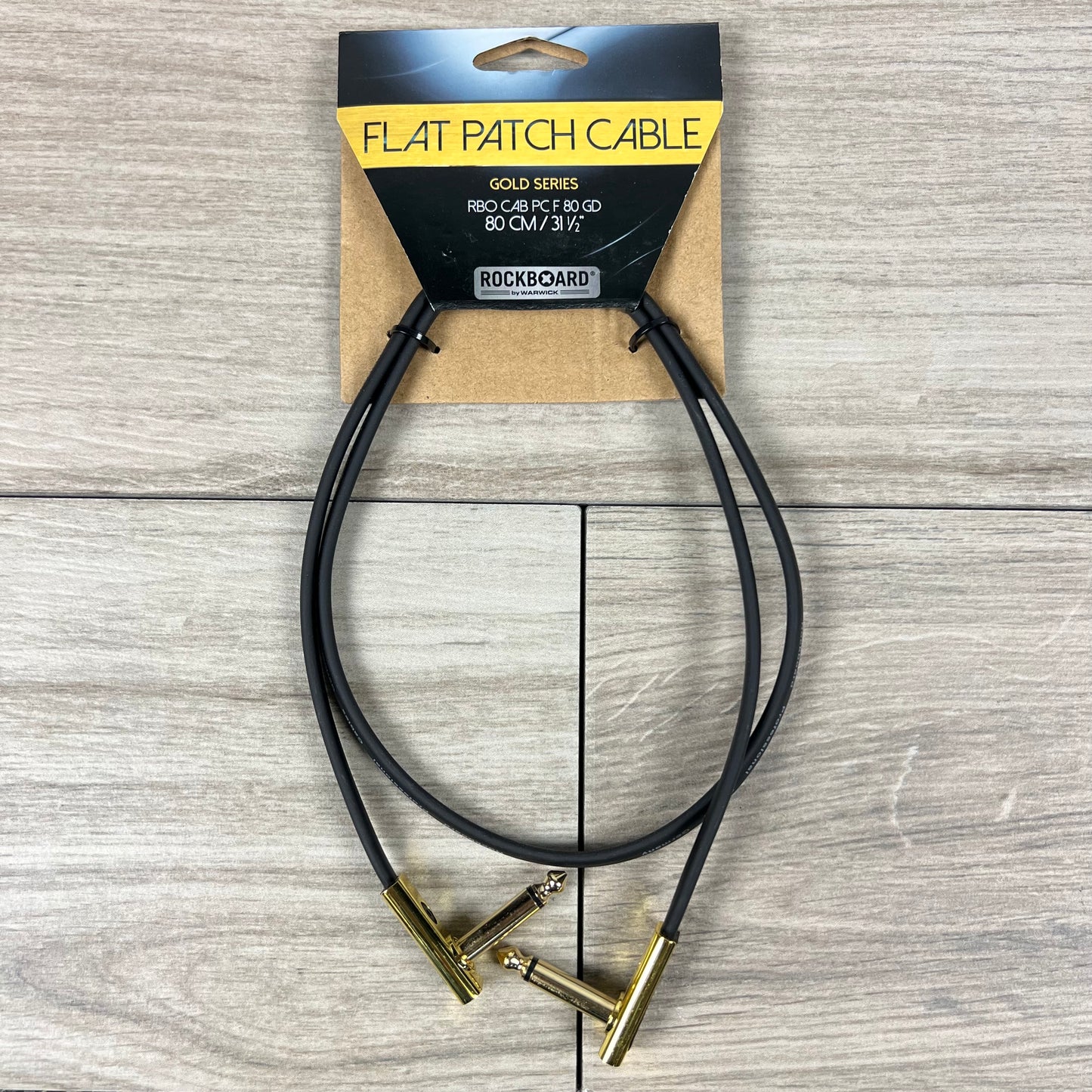 RockBoard Gold Series Flat Patch Cable, 80cm / 31-1/2"