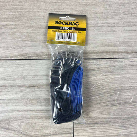 RockBoard Cable Ties, 10 Pieces, Small, Blue