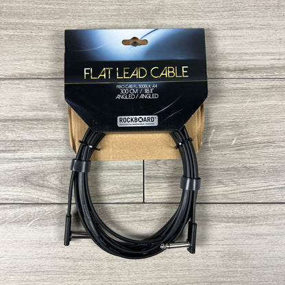 RockBoard Flat Instrument Cable, Angled / Angled, 300 cm / 118-7/64"
