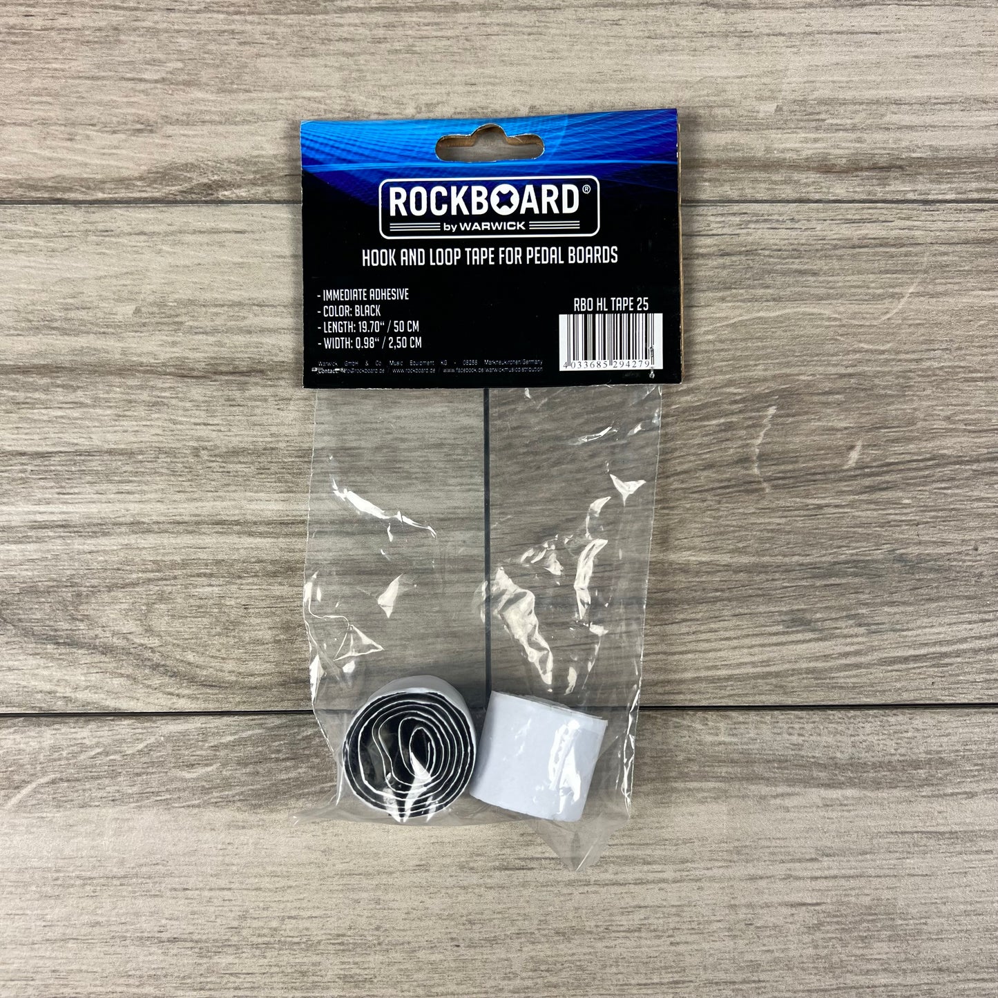 RockBoard Hook & Loop Tape, Narrow, 50cm / 1.4ft