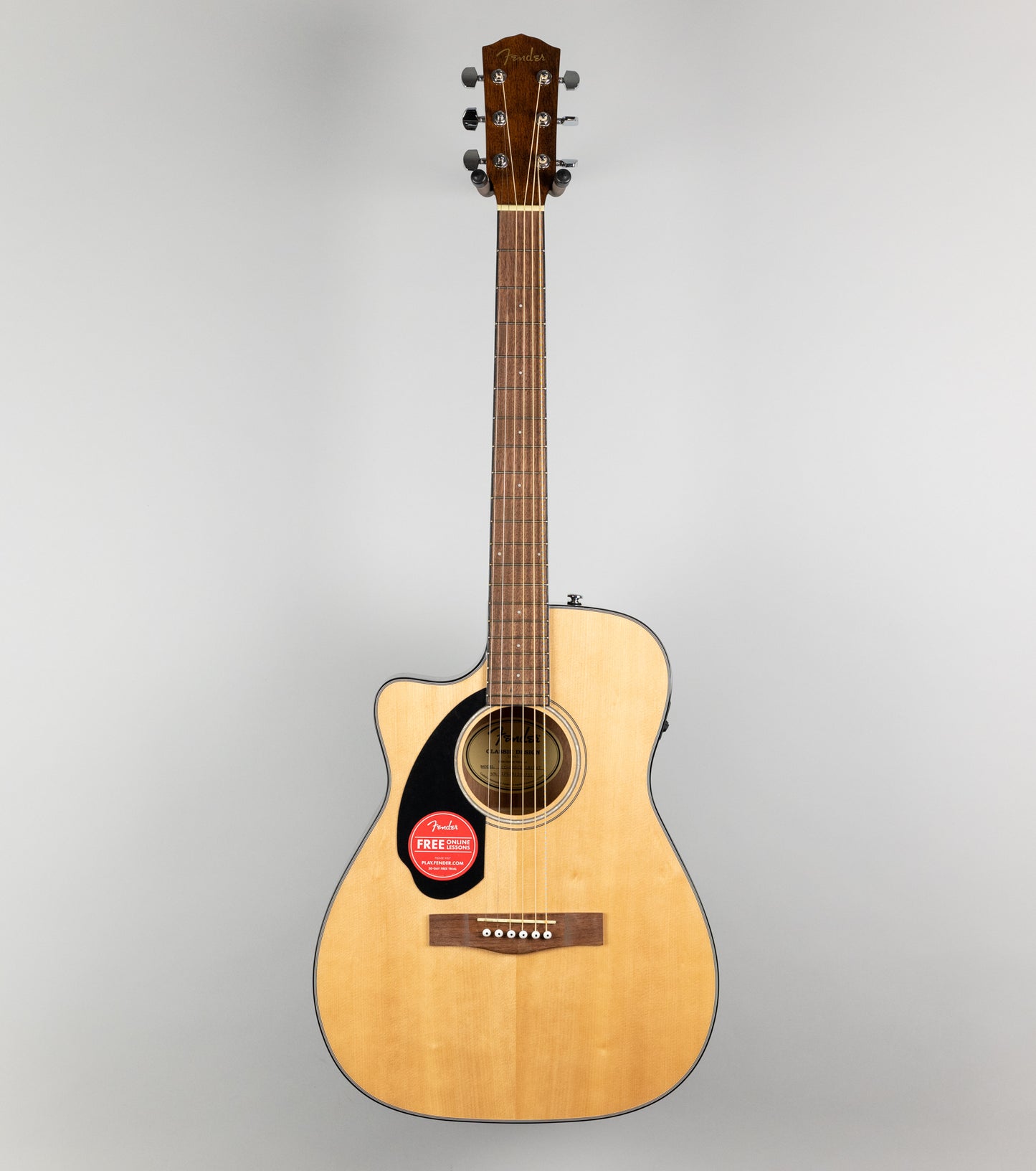 Fender CC-60SCE LH Concert Acoustic/Electric Guitar, Left-Handed