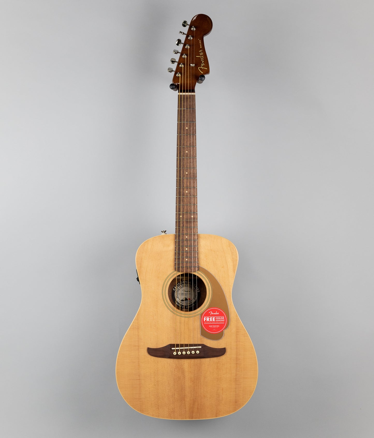 Fender Malibu Player Acoustic/Electric Guitar, Natural