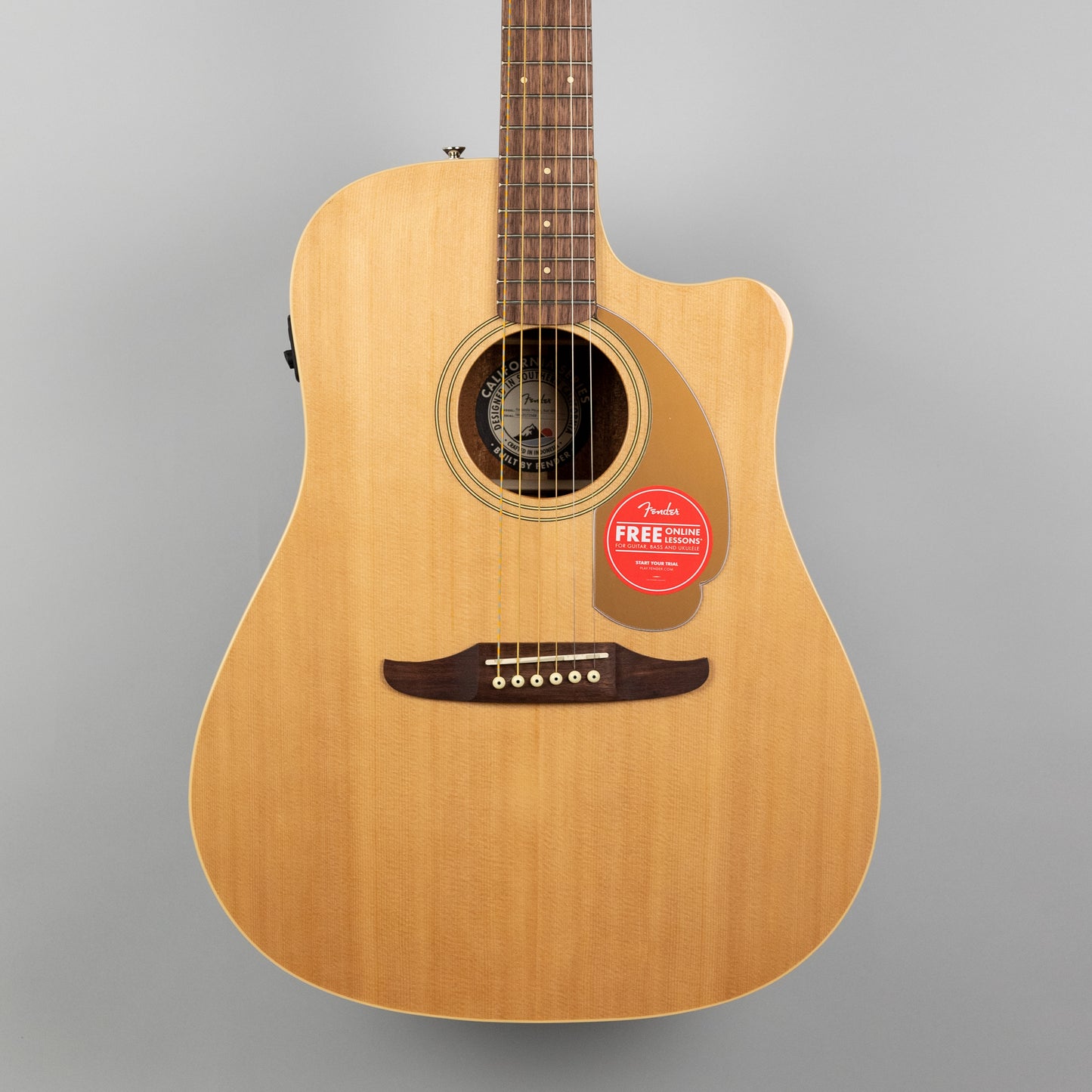 Fender Redondo Player Acoustic/Electric Guitar, Natural