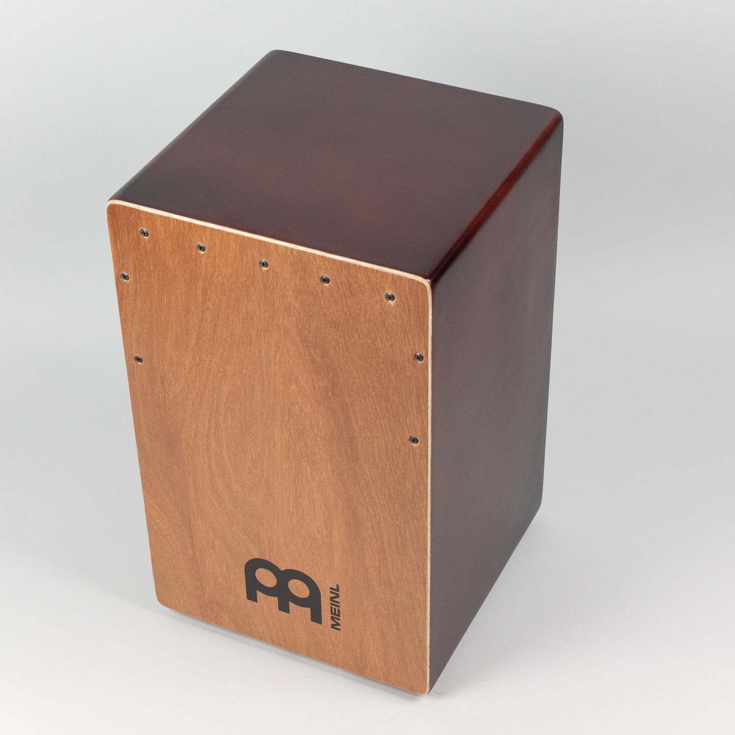 Meinl Backbeat Bass Cajon, Natural Luaun Frontplate and Wine Red Sides and Back