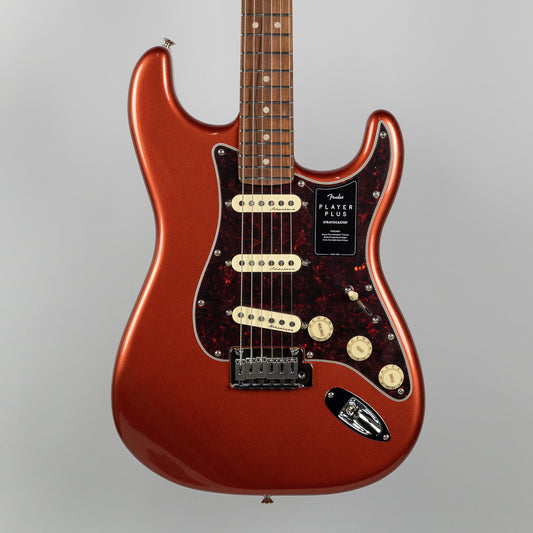 Fender Player Plus Stratocaster in Aged Candy Apple Red (MX21135646)