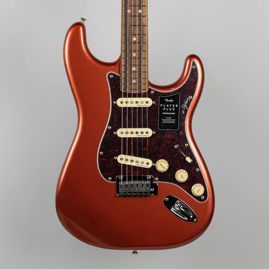 Fender Player Plus Stratocaster in Aged Candy Apple Red (MX21163765)