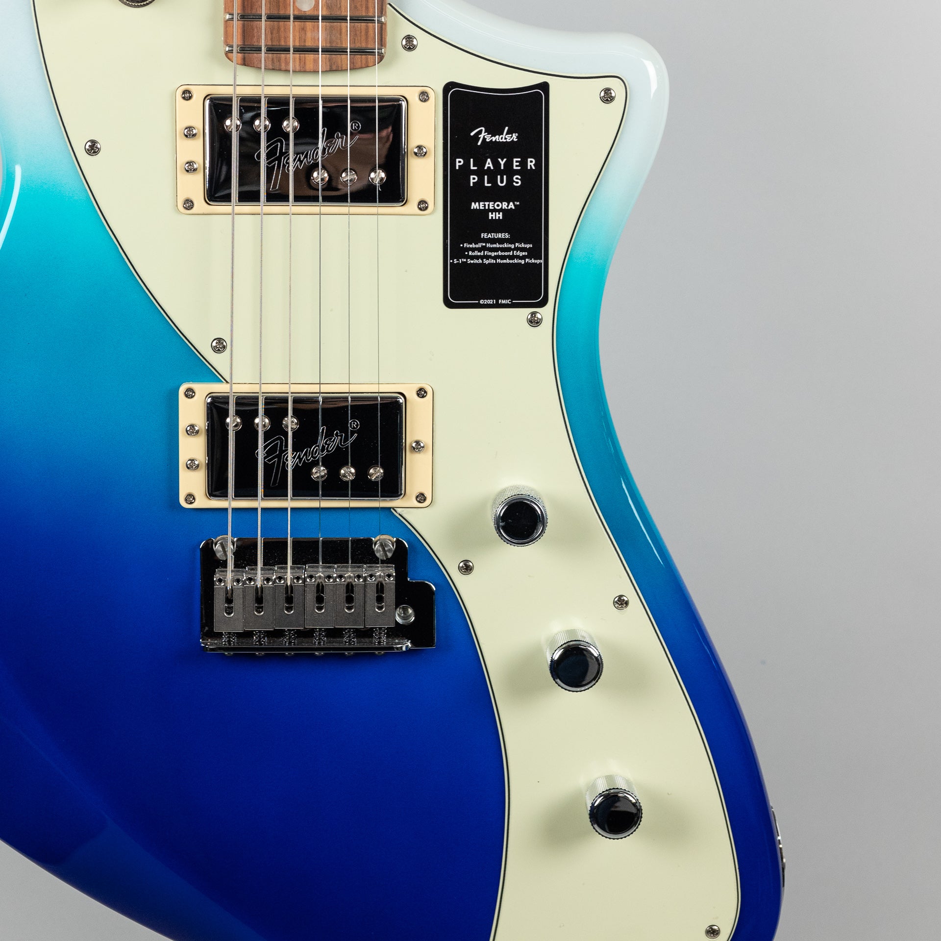 Fender Player Plus Meteora HH in Belair Blue (MX21561867 