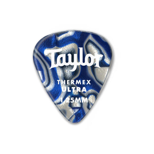 Taylor Premium 351 Thermex Ultra Picks, Blue Swirl, 6-Pack, 1.5 mm
