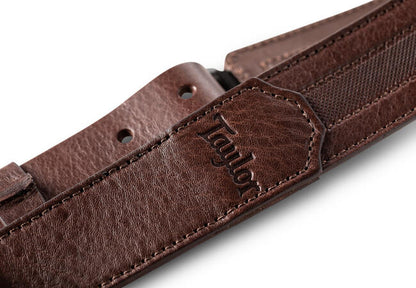 Taylor Slim Leather Guitar Strap, Chocolate Brown