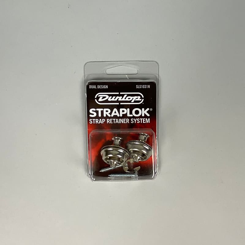 Dunlop Straplok Dual Design Strap Retainers, Nickel