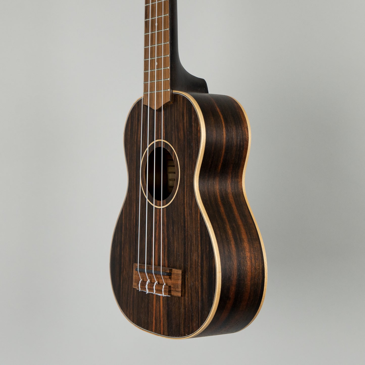 Kala Striped Ebony Soprano Ukulele