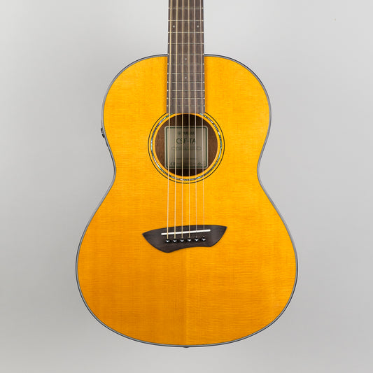 Yamaha CSF-TA TransAcoustic Parlor Guitar in Vintage Natural