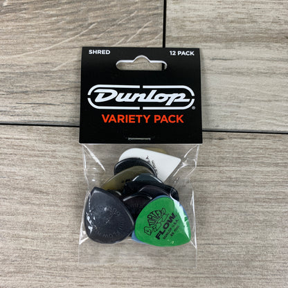 Dunlop Shred Picks Variety Pack, 12-Pack