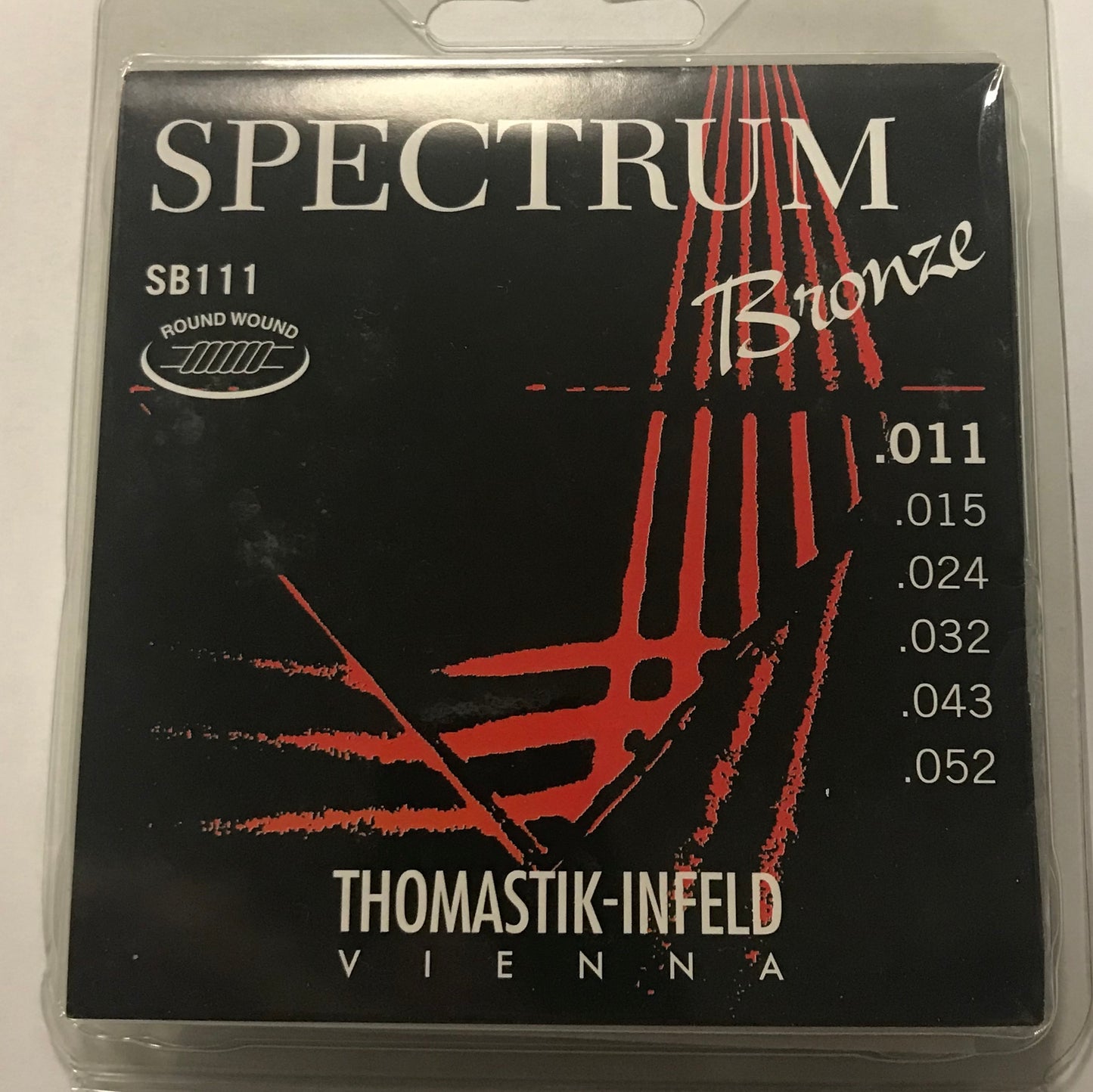 Thomastik Spectrum Bronze Acoustic Guitar Strings, Light, 11-52