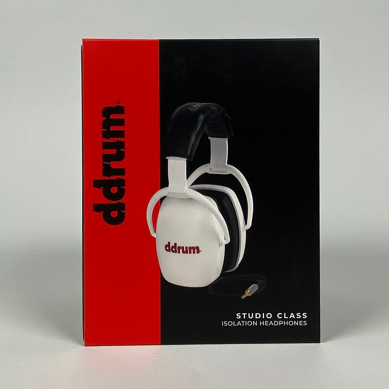 ddrum Studio Class Isolation Headphones, White