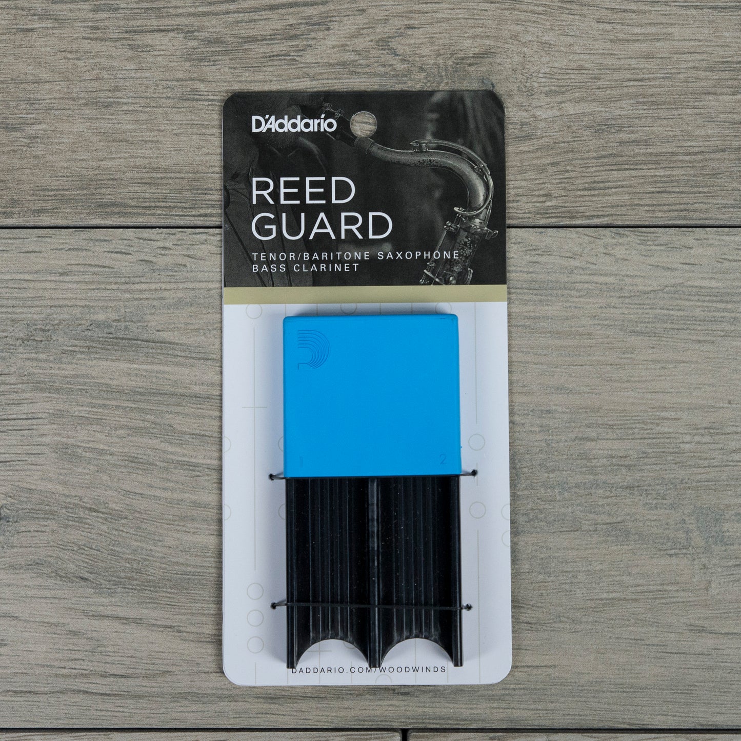 D'Addario Tenor/Baritone Sax & Bass Clarinet Reed Guard in Blue (Holds 4 Reeds)