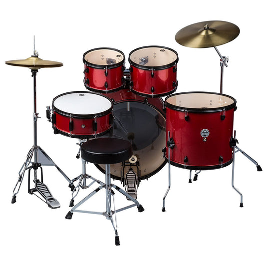 ddrum D2 Player 5-Piece Drum Set with Cymbals in Red Sparkle